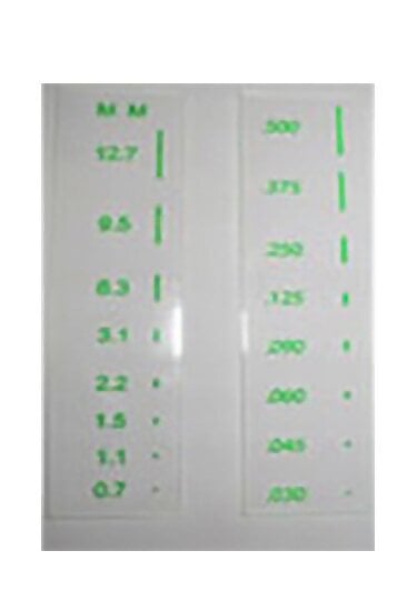 Western Instruments W-CC-M Fluorescent Crack Comparators - Metric