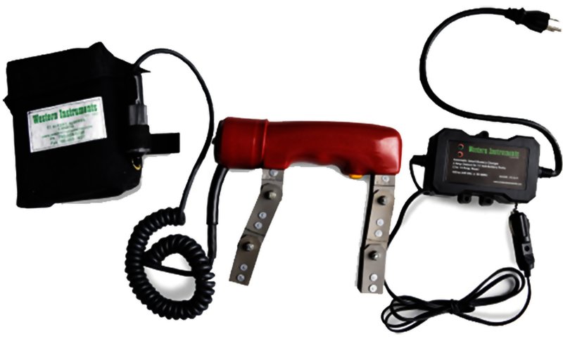 Western Instruments WC-8 Compact 12 Volt Pulsed DC Magnetic Yoke with 7 Amp-Hour Battery